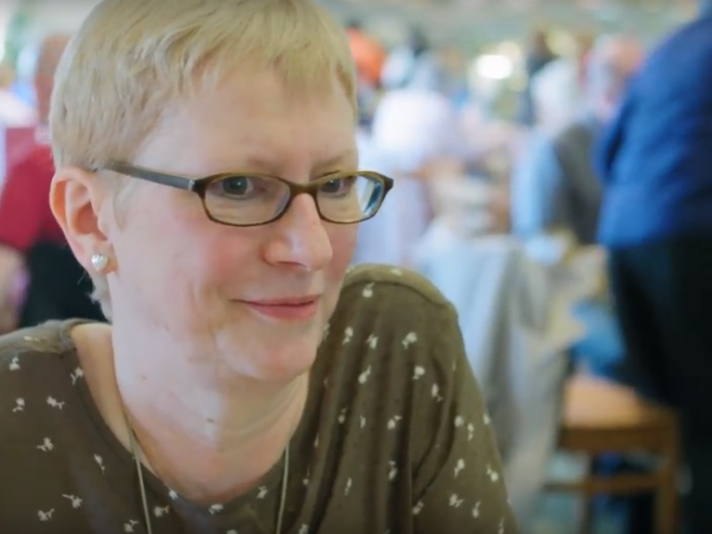 Bev who shares her encephalitis story